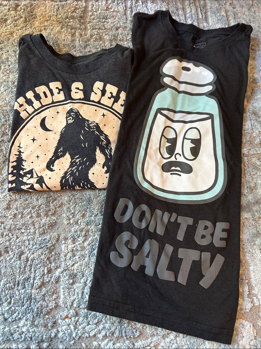 Kids Black 'Don't Be Salty' Graphic Tee